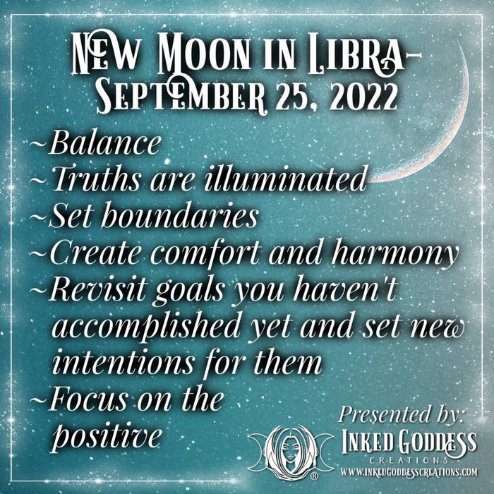 New Moon in Libra- September 25, 2022