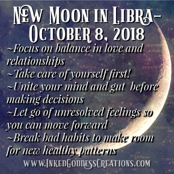 New Moon in Libra- October 8, 2018