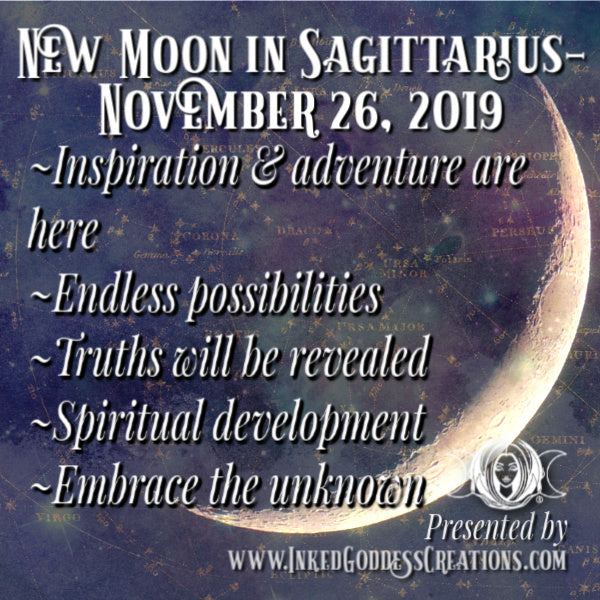 New Moon in Sagittarius- November 26, 2019