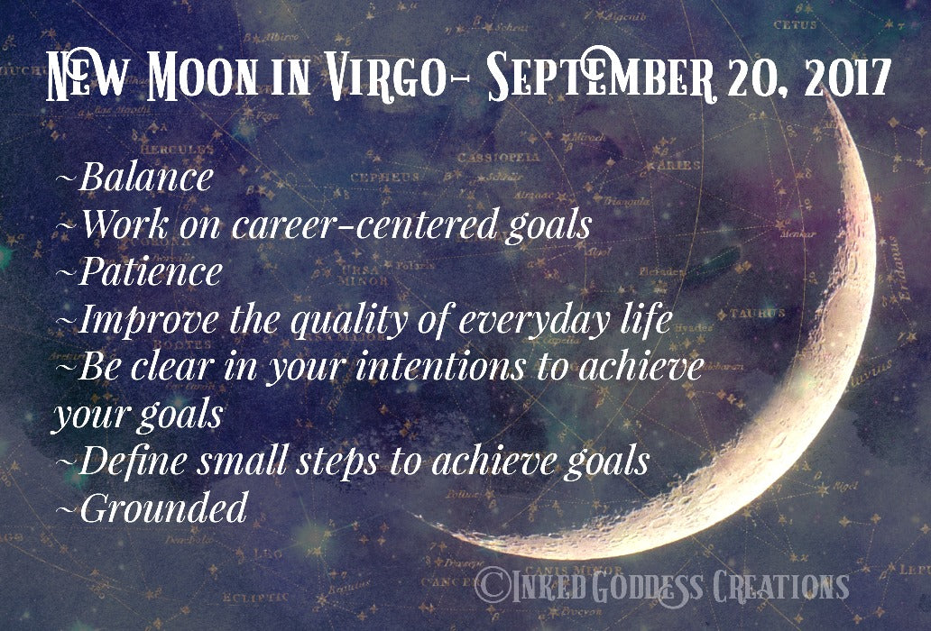 New Moon in Virgo- Sept 21, 2017