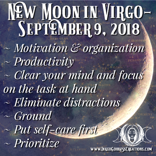 New Moon in Virgo- September 9, 2018