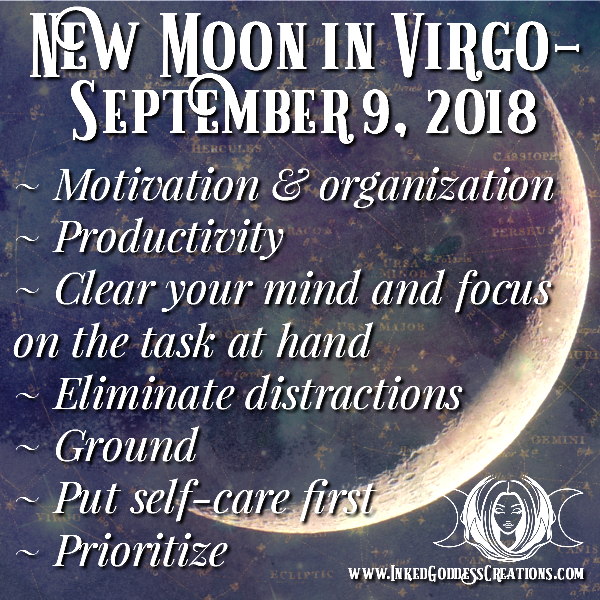 New Moon in Virgo- September 9, 2018