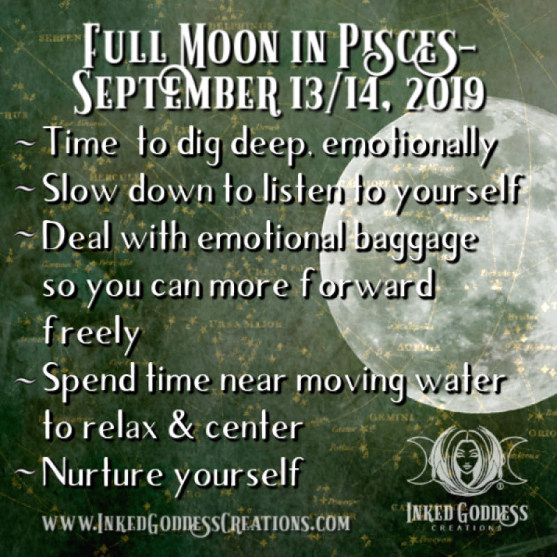 Full Moon in Pisces- September 13/14, 2019