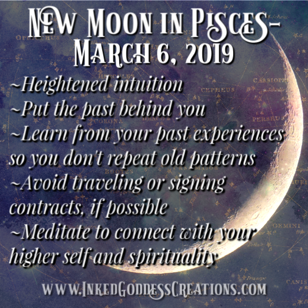 New Moon in Pisces- March 6, 2019
