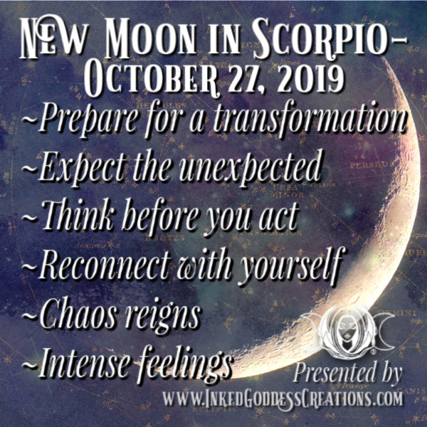 New Moon in Scorpio- October 27, 2019