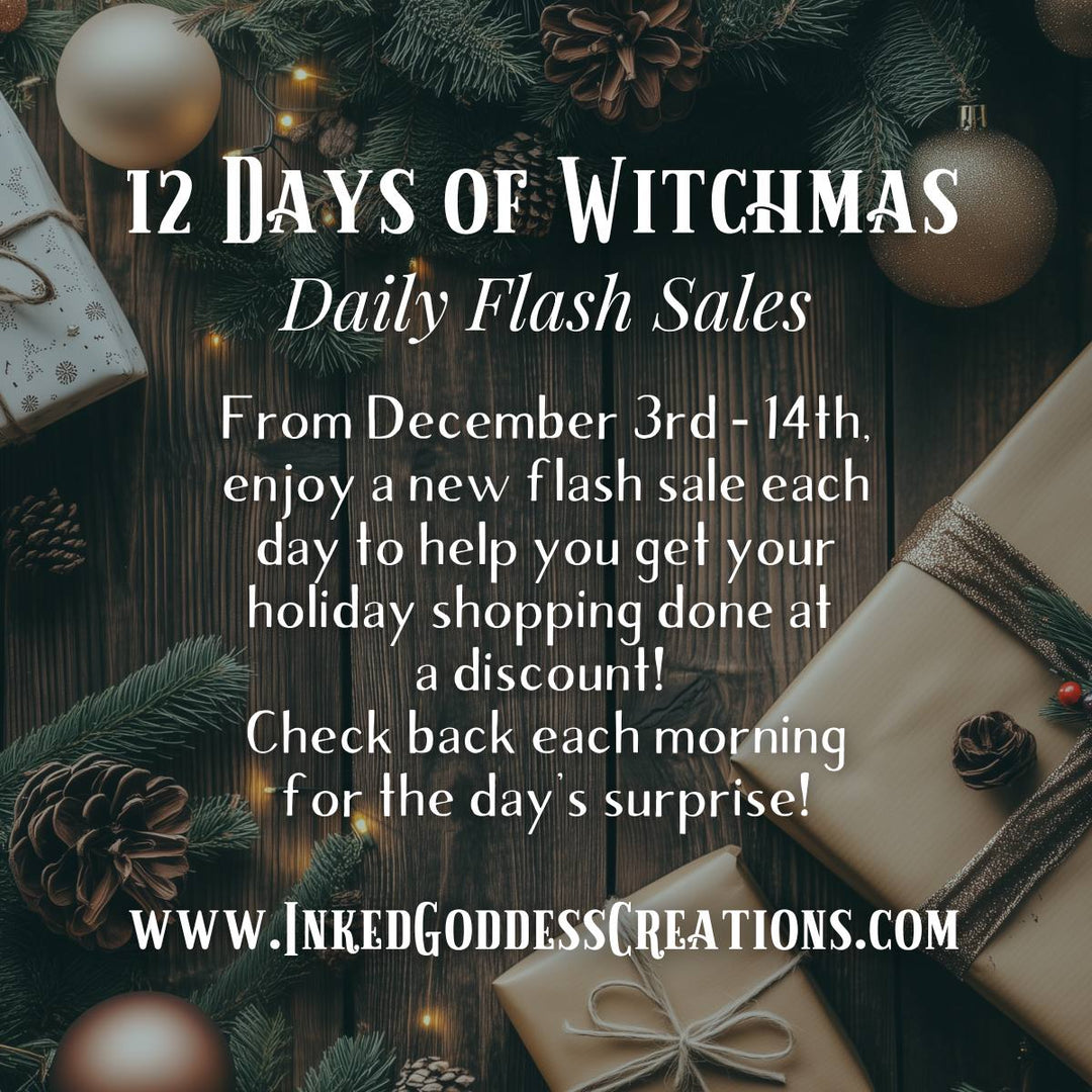 12 Yuletide Flash Sales from Inked Goddess Creations