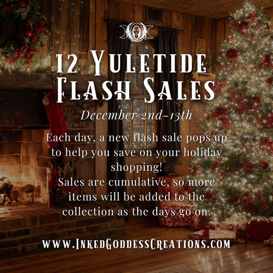 12 Yuletide Flash Sales from Inked Goddess Creations