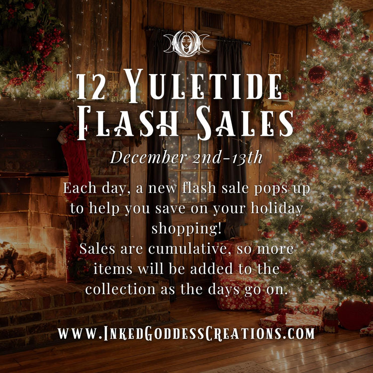 12 Yuletide Flash Sales from Inked Goddess Creations