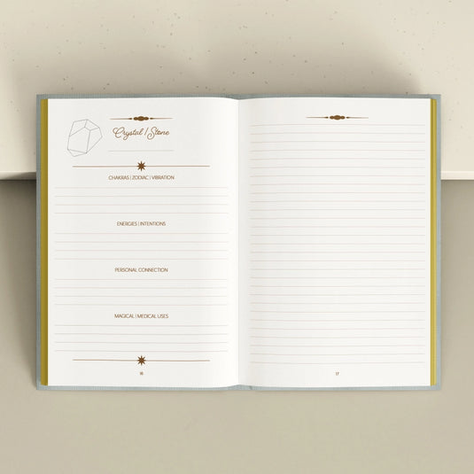 Crystal Companion Journal for Organizing Your Crystal Stash