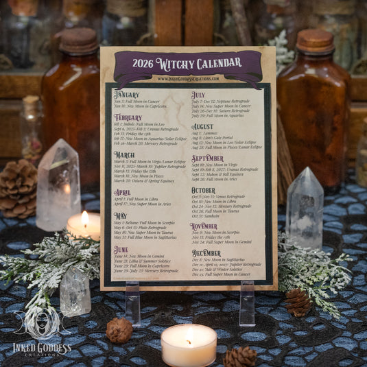 2026 Witchy Magnet Calendar for Creating Magick Year-Round