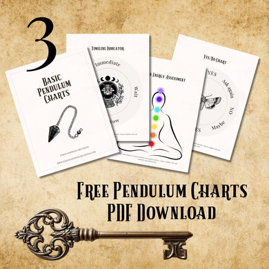 Pendulum Charts Download- 12 Pendulum Charts + Instructions- 31 Days of Samhain