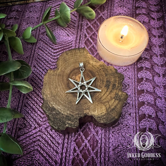 7 Pointed Star Sterling Silver Pendant for Fairy Magick & Alchemy