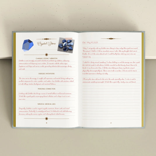 Crystal Companion Journal for Organizing Your Crystal Stash