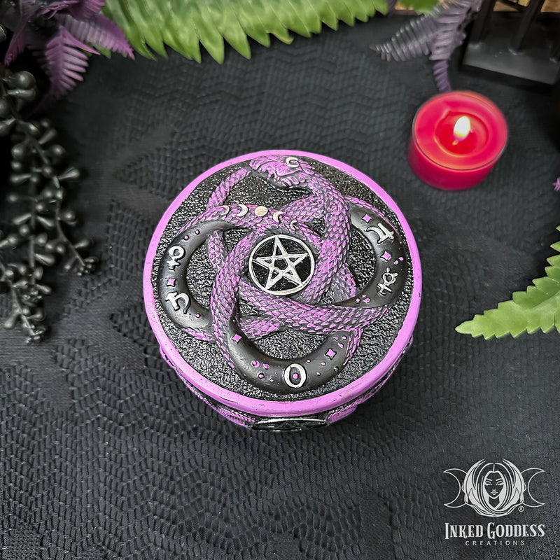 Load image into Gallery viewer, Alchemist Snake Box for Casting Dark Feminine Magick
