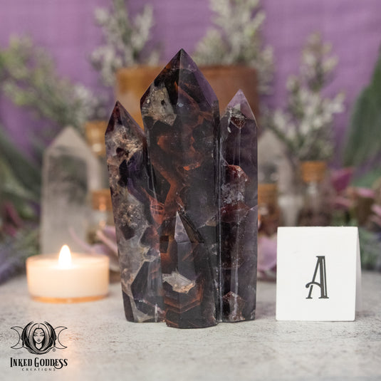 Alien Amethyst Carved Point Cluster for Starborn Vibes