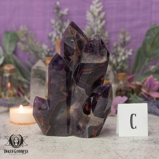 Alien Amethyst Carved Point Cluster for Starborn Vibes
