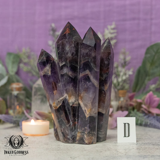 Alien Amethyst Carved Point Cluster for Starborn Vibes