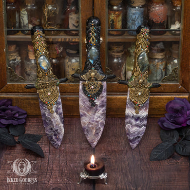 Amethyst Athame for Opening Doors