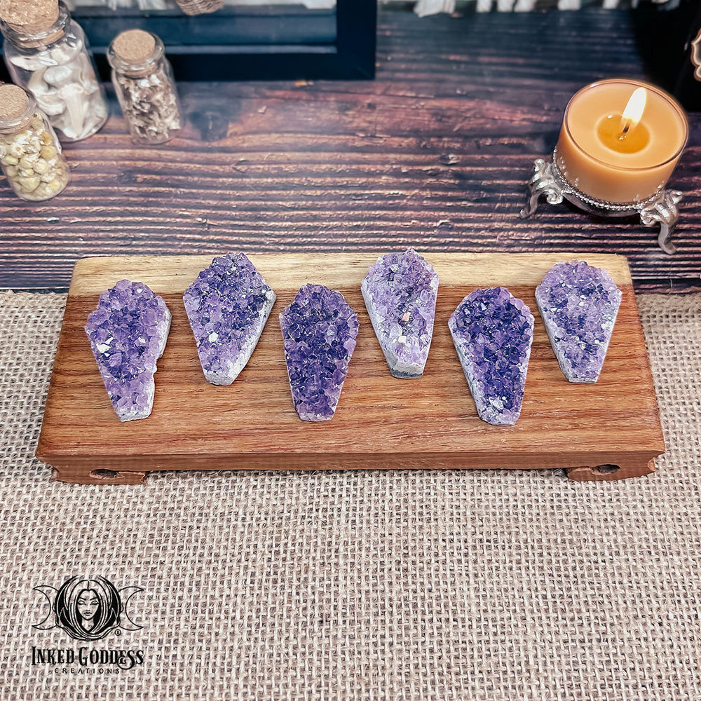 Amethyst Druzy Coffin for Ancestor Magick