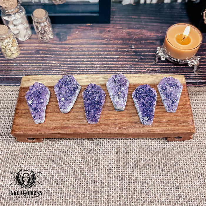 Amethyst Druzy Coffin for Ancestor Magick