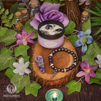 Amethyst Goddess Set for Divine Feminine Connection