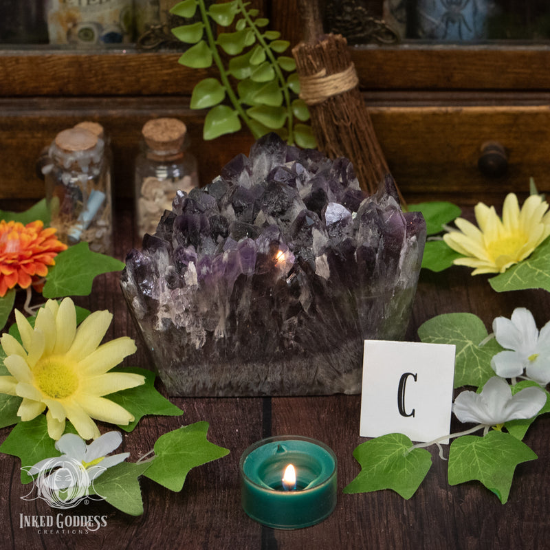 Load image into Gallery viewer, Amethyst Point Burst for Hella Powerful Stress Relief
