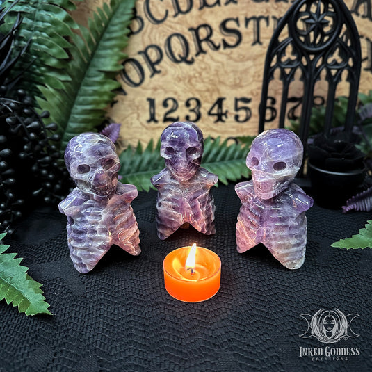 Amethyst Skeleton Torso for Ancestor Work
