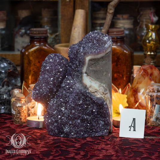 Amethyst Standing Cluster for Third Eye Connection