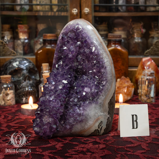 Amethyst Standing Cluster for Third Eye Connection