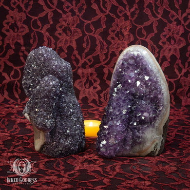 Amethyst Standing Cluster for Third Eye Connection