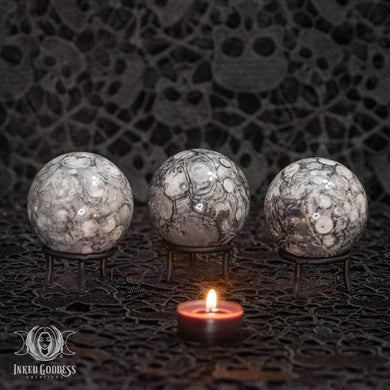 Ammonite Fossil Sphere for Spiritual Will