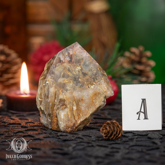 Amphibole Quartz Geometric for Amplified Psychic Energy