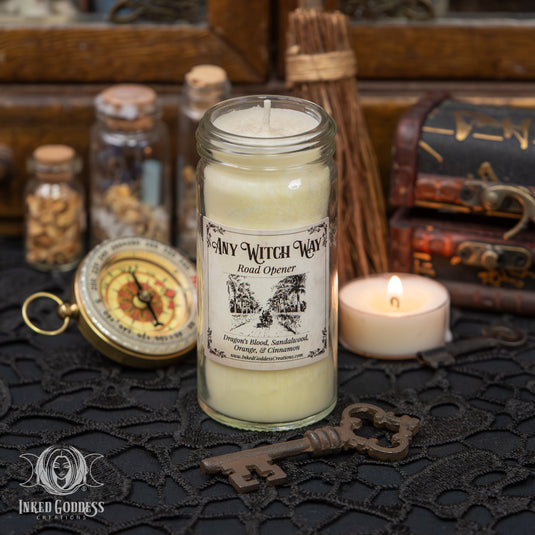 Any Witch Way Mini Jar Candle- Road Opener