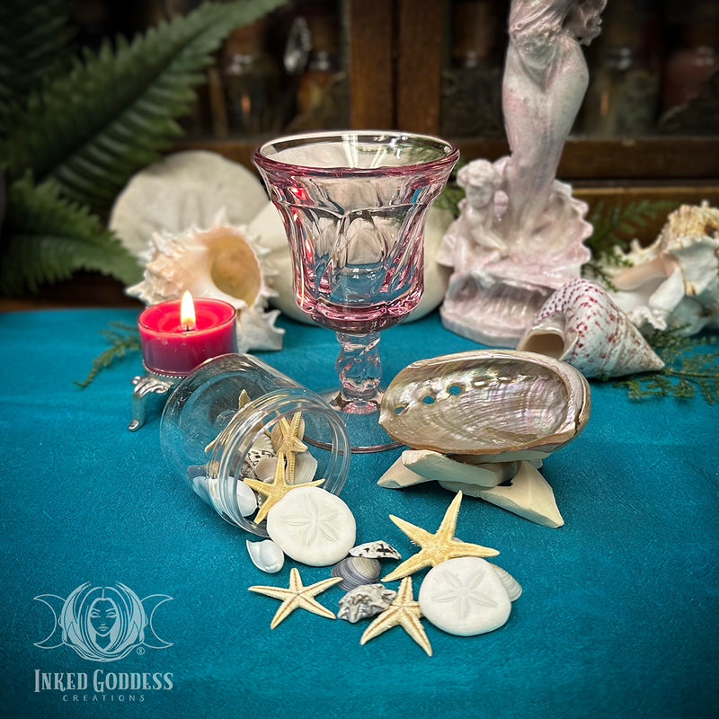 Load image into Gallery viewer, Aphrodite Chalice Set for Glamour Magick, Love Spells &amp; Divine Feminine Work
