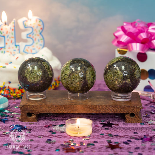 Arizona Peridot Sphere for Flowing Prosperity