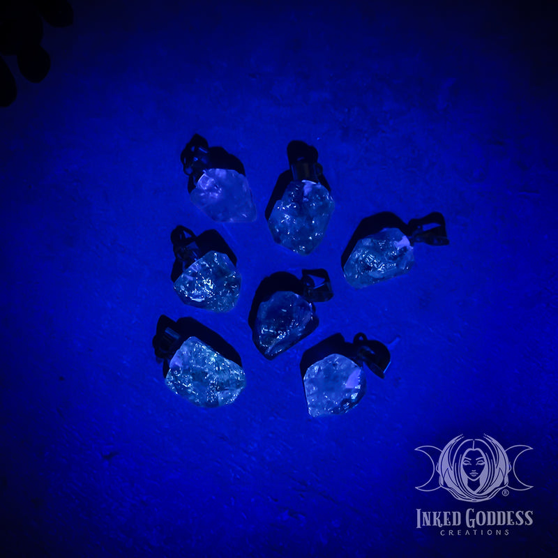 Load image into Gallery viewer, Astral Travel Pakimer Diamond Pendant for Spirit Journeys
