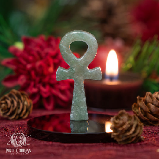 Aventurine Ankh for Prosperity