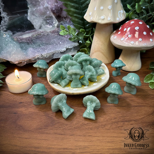 Aventurine Boobie-Shroom for Creative Feminine Energy