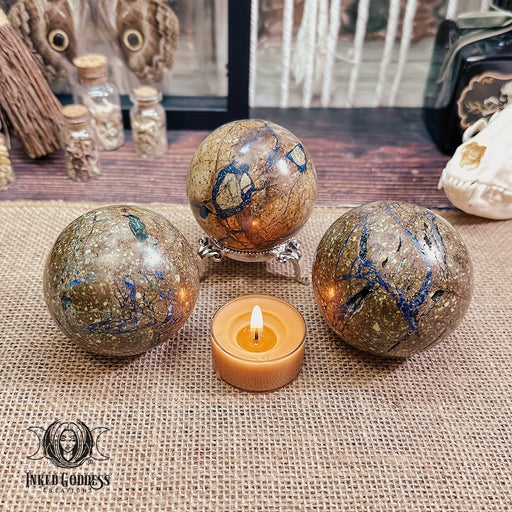 Azurite Sphere for Healing and Guidance
