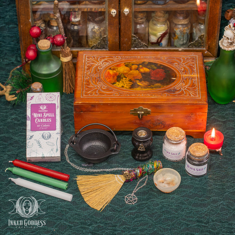 Load image into Gallery viewer, Beginner Witch&#39;s Path Vintage Box Set- OOAK
