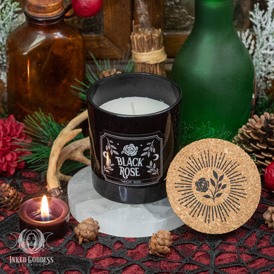 Black Rose Candle for Dark Romance
