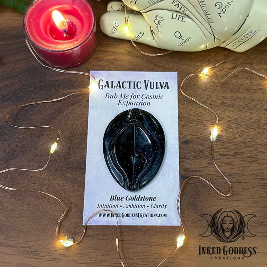 Blue Goldstone Galactic Vulva for Cosmic Expansion