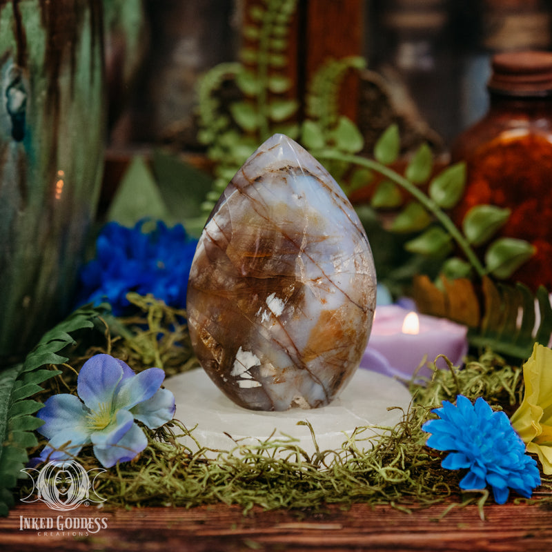 Load image into Gallery viewer, Blue Opal Flame for Imaginative Energy
