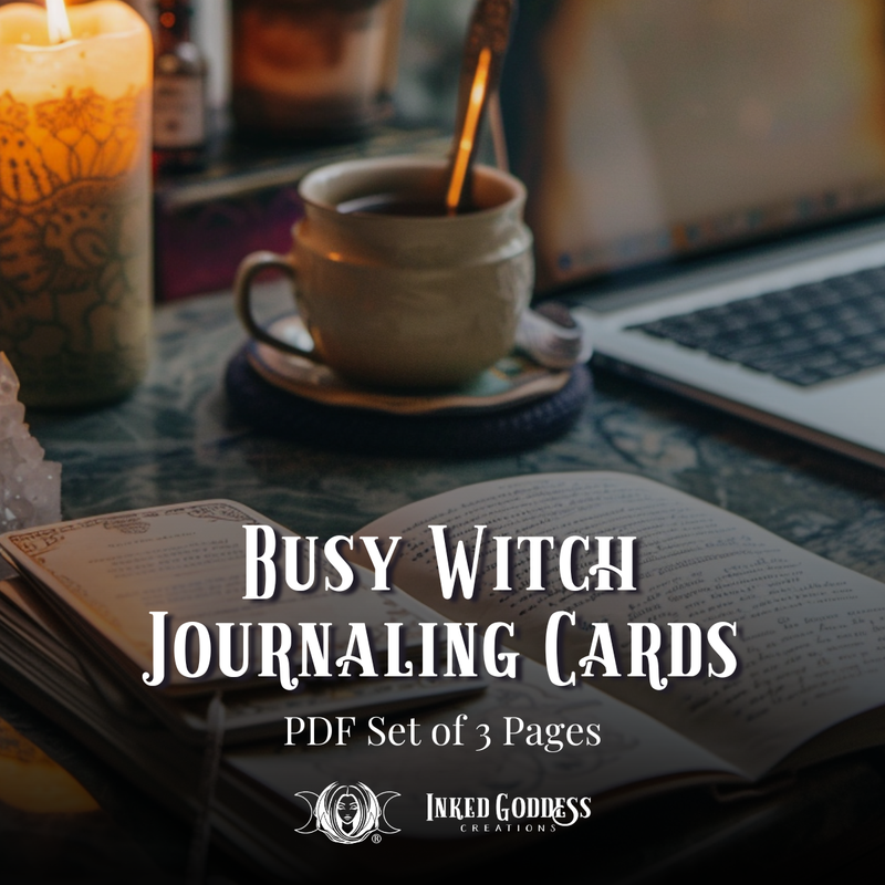 Load image into Gallery viewer, Busy Witch Journaling Cards Set - PDF Download
