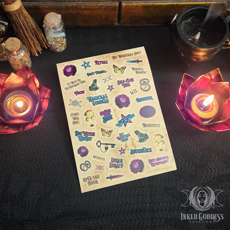 Load image into Gallery viewer, 2026 Busy Witch Monthly Date Planner with Stickers
