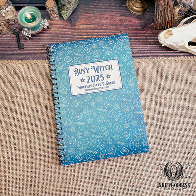 2025 Busy Witch Monthly Date Planner with Stickers
