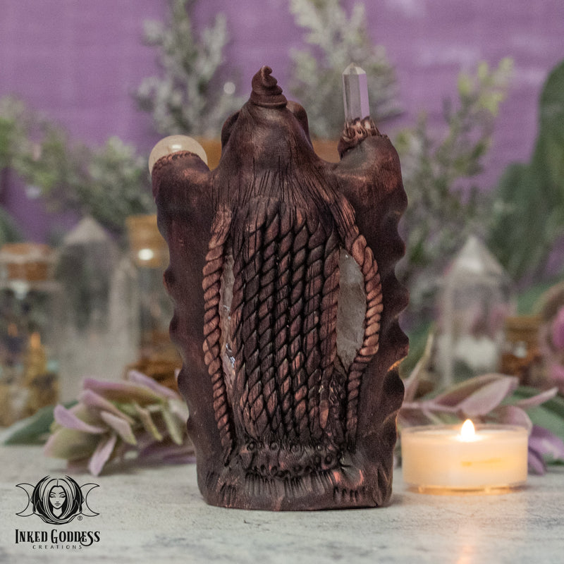 Load image into Gallery viewer, Calcite Clay Handmade Small Wizard for Hexproof Energy
