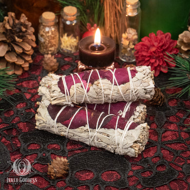 California Sage with Rose Bundle for Loving Protection