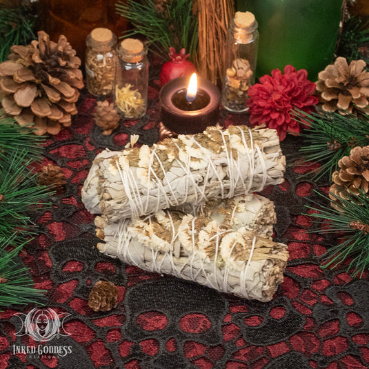 California Sage with White Sinuata Flowers Bundle for Spiritual Cleansing