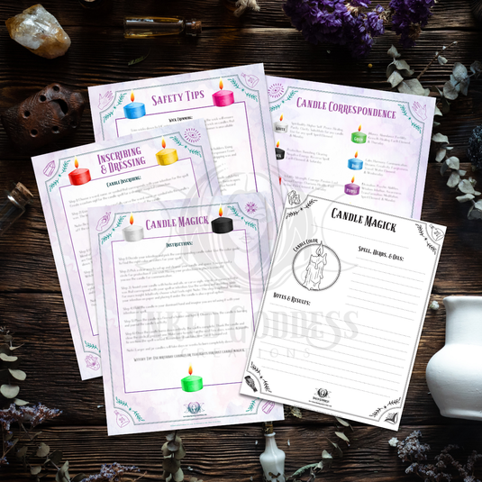 Candle Magick Book of Shadows Pages PDF Download